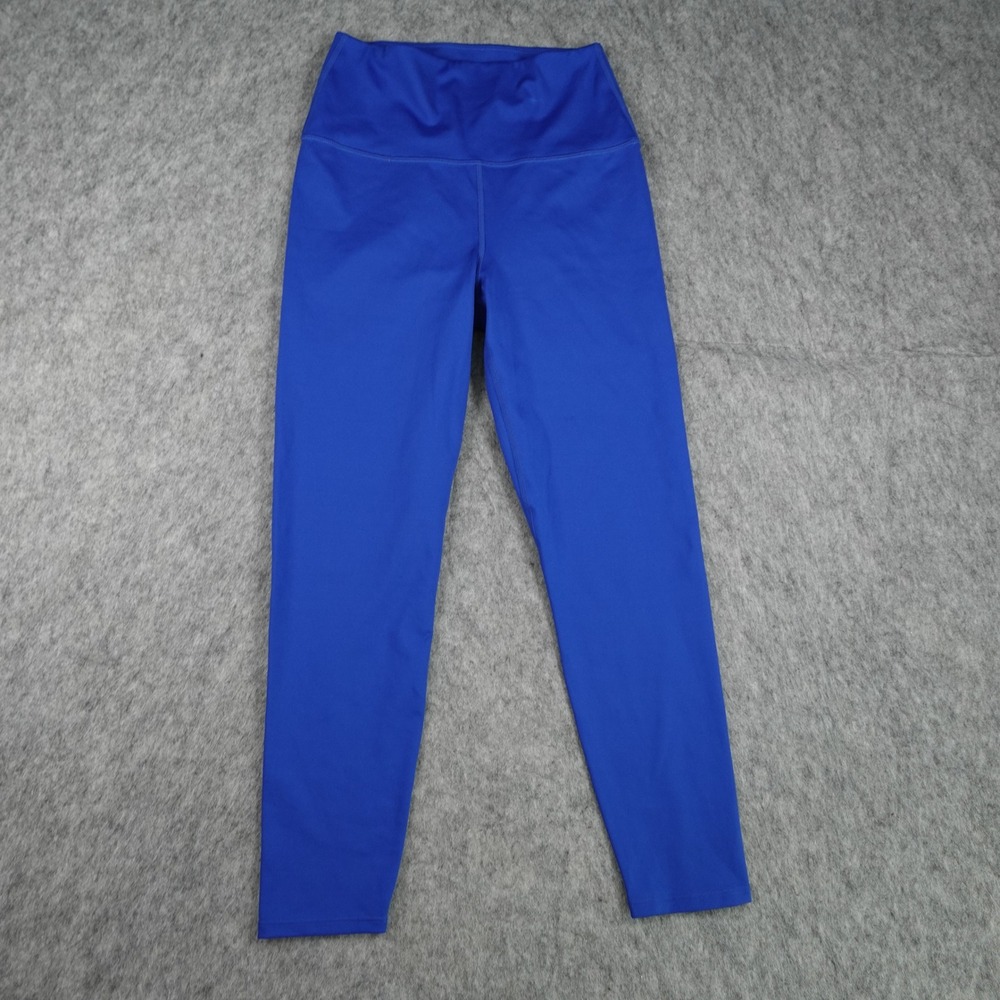 Carbon 38 Leggings Women Medium Blue High Rise 7/8 Yoga Activewear Workout Gym